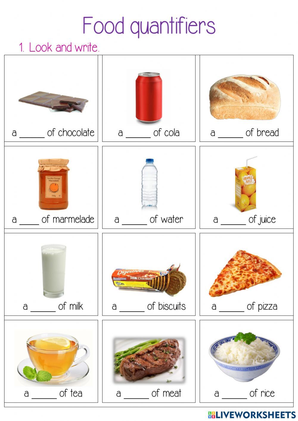 Memahami Porsi yang Tepat: Latihan Soal Food and Drink Quantifiers untuk Siswa Kelas 4