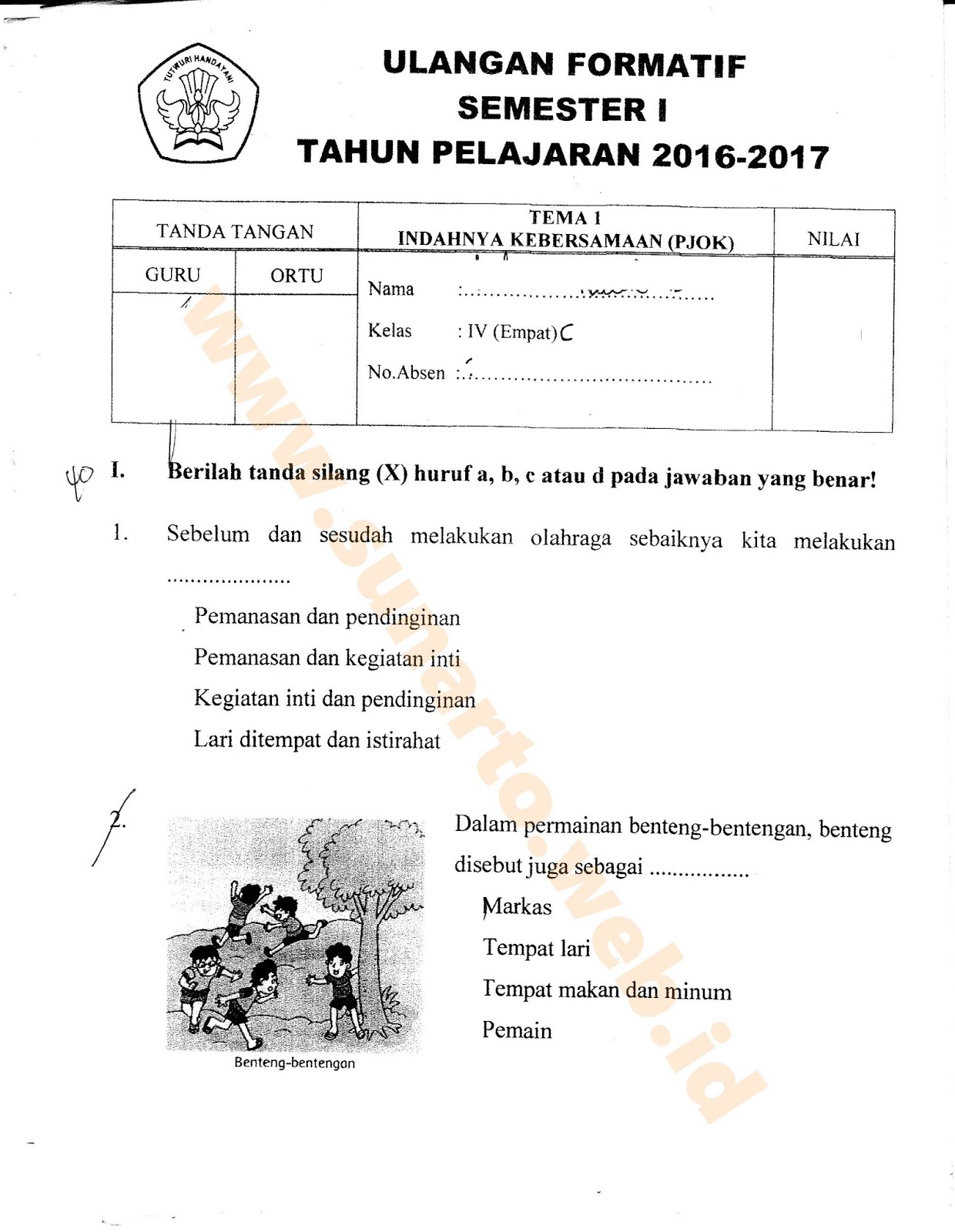 Memahami Soal Formatif Kelas 4 Tema 1: Fondasi Pembelajaran yang Kokoh