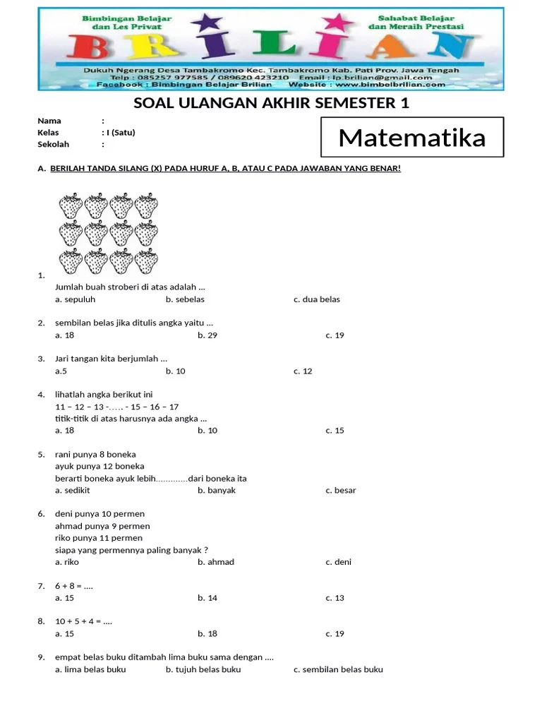 Sebelum Terlambat, Cek 30 Soal PAT Kelas 3 SD Semester 2 dan Kunci Jawaban 2026 yang Akurat Sebelum Terlambat, Cek 30 Soal PAT Kelas 3 SD Semester 2 dan Kunci Jawaban 2026 yang Akurat