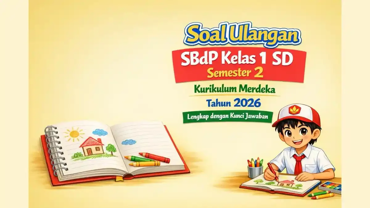 Soal Ulangan SBdP Kelas 1 SD Semester 2 Kurikulum Merdeka Tahun 2026 Soal Ulangan SBdP Kelas 1 SD Semester 2 Kurikulum Merdeka Tahun 2026