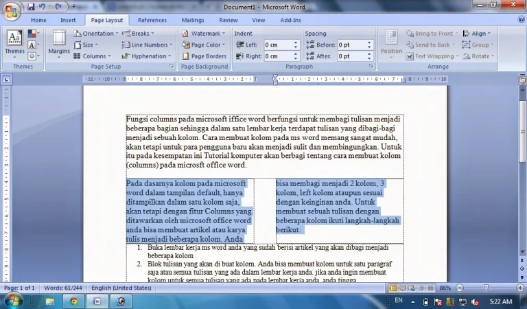 3 Cara Mudah Mengubah 2 Kolom di Word Menjadi 1 Kolom Lagi Tanpa Ribet, Wajib Tahu