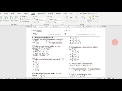 Cara Membuat Tulisan di Word Menjadi 2 bagian Membagi 1 Halaman Word