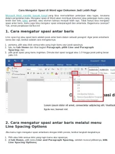 5 Cara Praktis Mengubah 4 Spasi di Word 2010 yang Jarang Diketahui