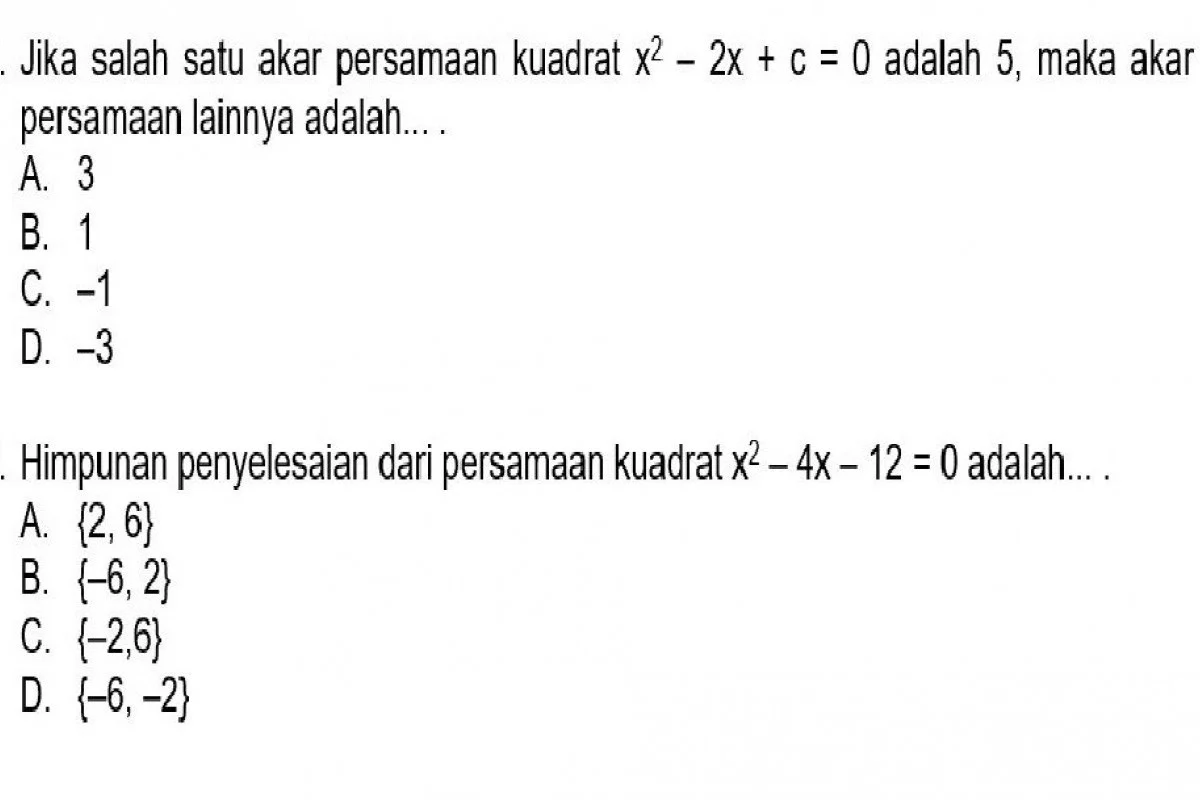 Kunci Jawaban Soal UAS PAT Matematika Kelas 5 Semester 2 Tahun 2023