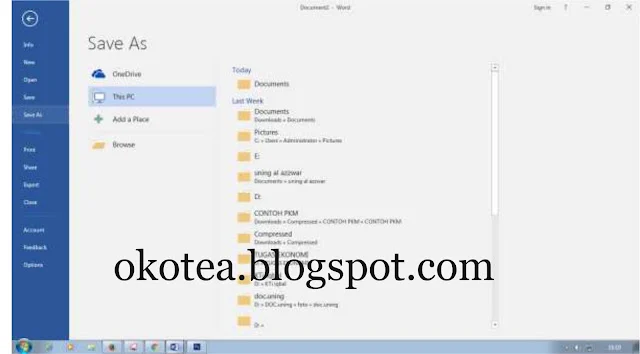 5 Cara Mudah dengan office 2016 untuk mengubah file word ke pdf Atur Kertas F4