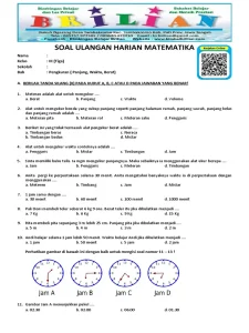 7 Contoh Soal Alat Ukur Waktu Kelas 3 SD Semester 2 yang Wajib Dikuasai Siswa Sebelum Ulangan