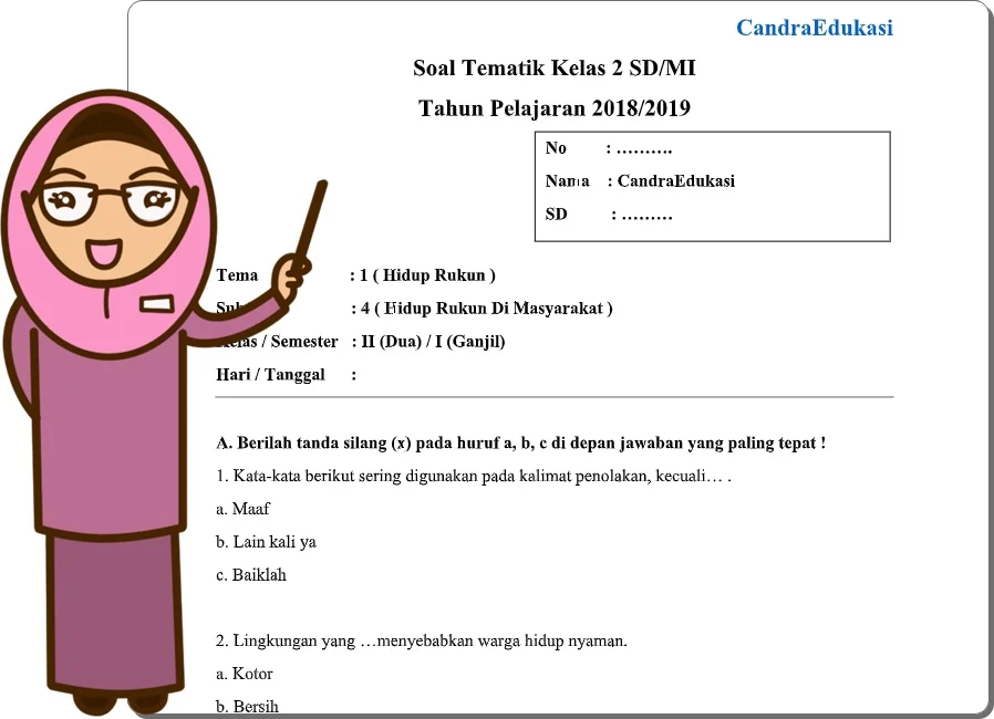 7 Rahasia Menguasai contoh soal tematik kelas 2 tema 1 subtema 4 uraian yang Diketahui