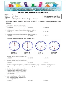 Akhirnya Tahu Cara Menghitung Waktu, Ini Contoh Soal Alat Ukur Waktu Kelas 2 SD yang Wajib Dikuasai