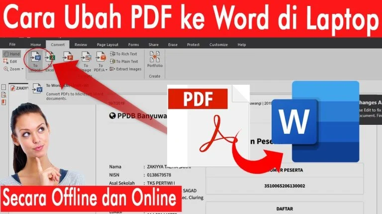 Terbukti! 5 Cara Online Mengubah PDF ke Word Biar Lebih Cepat Jawab Soal Profiling ASN
