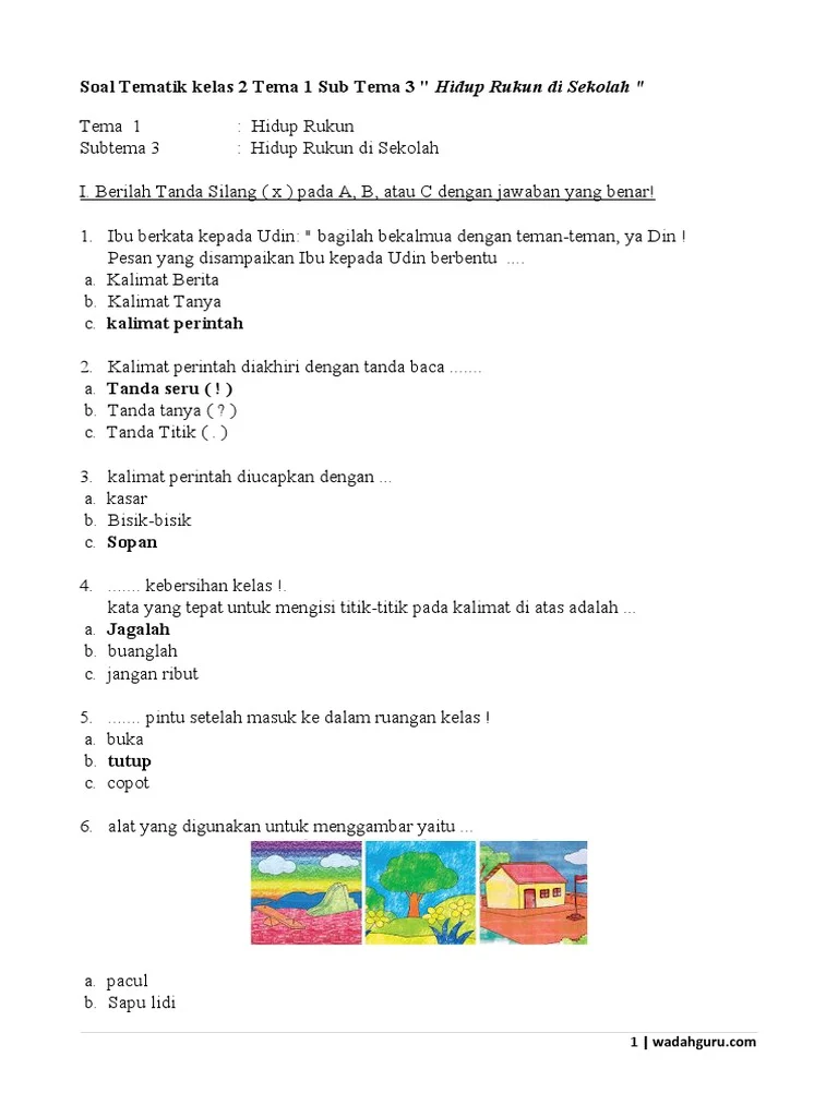 Terbukti! 7 Contoh Soal Tematik Kelas 2 Tema 1 yang Bikin Anak Sukses di Tahun 2026 Terbukti! 7 Contoh Soal Tematik Kelas 2 Tema 1 yang Bikin Anak Sukses di Tahun 2026