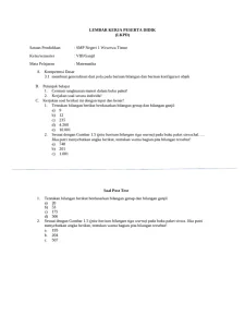 Ternyata Ini Dia Contoh Soal LKPD Kelas VIII SMP Semester 2 yang Sering Muncul di Ulangan Harian