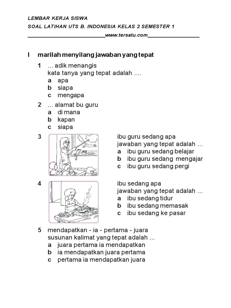 Ternyata Ini Dia Kumpulan Contoh Soal LKS SD Kelas 2 Semester 1 yang Wajib Dikuasai Siswa Sebelum Ujian Ternyata Ini Dia Kumpulan Contoh Soal LKS SD Kelas 2 Semester 1 yang Wajib Dikuasai Siswa Sebelum Ujian