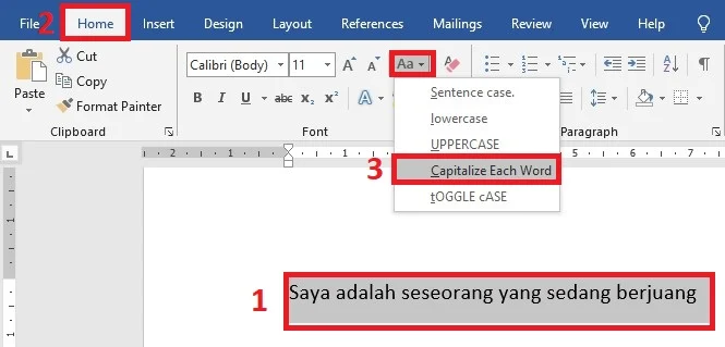 Ternyata Begini Cara Ubah Capital di Word Agar Tulisan Berita Medsos Kamu Lebih Profesional